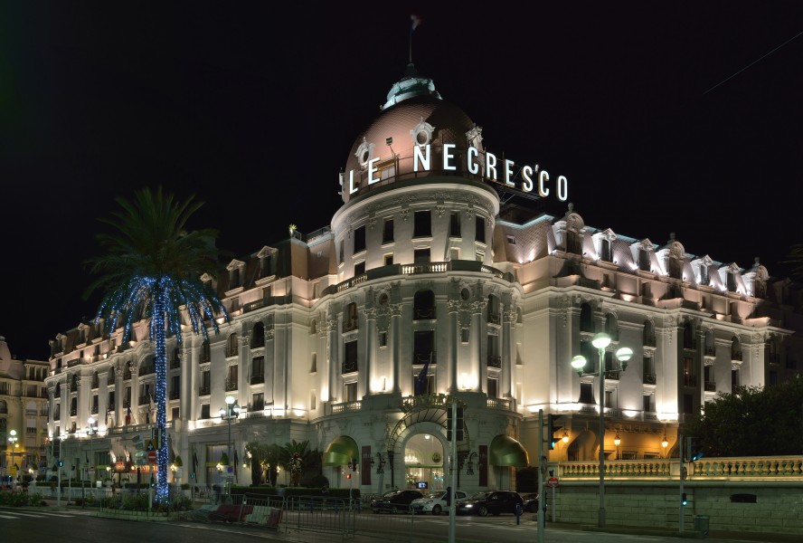 Negresco in Nizza by night 2014