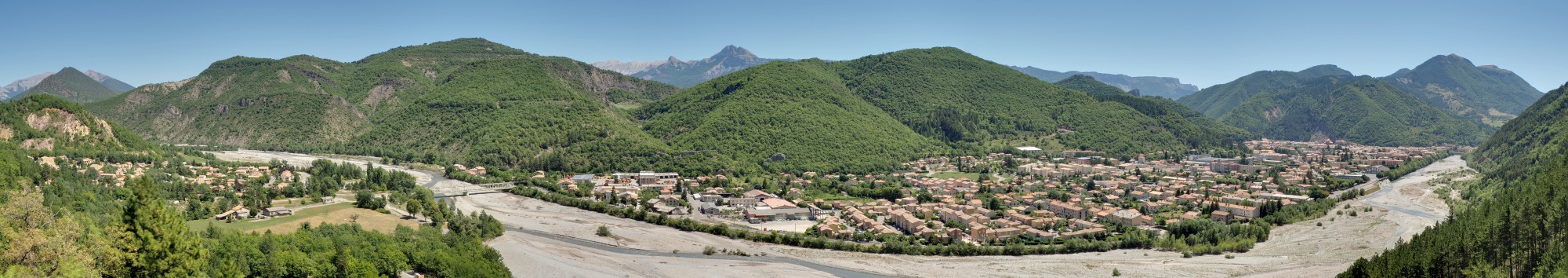 Panoramic view on Digne-les-Bains