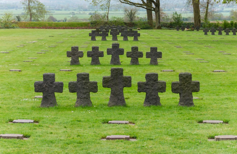 Perspective La Cambe cemetery Calvados