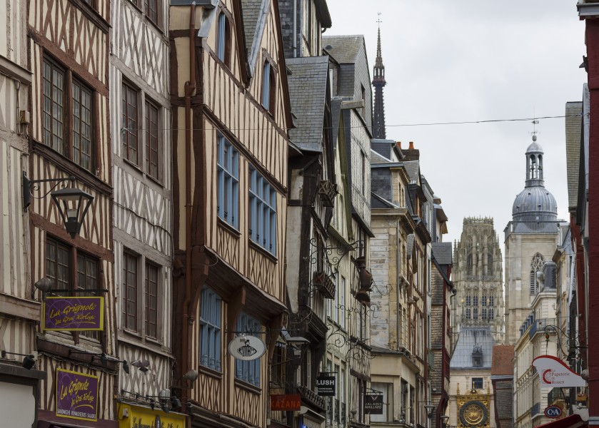 Rouen France Timber-framed-houses-02a