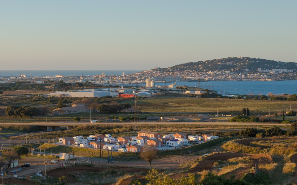 Sète from La Gardiole Mountain, Hérault 01