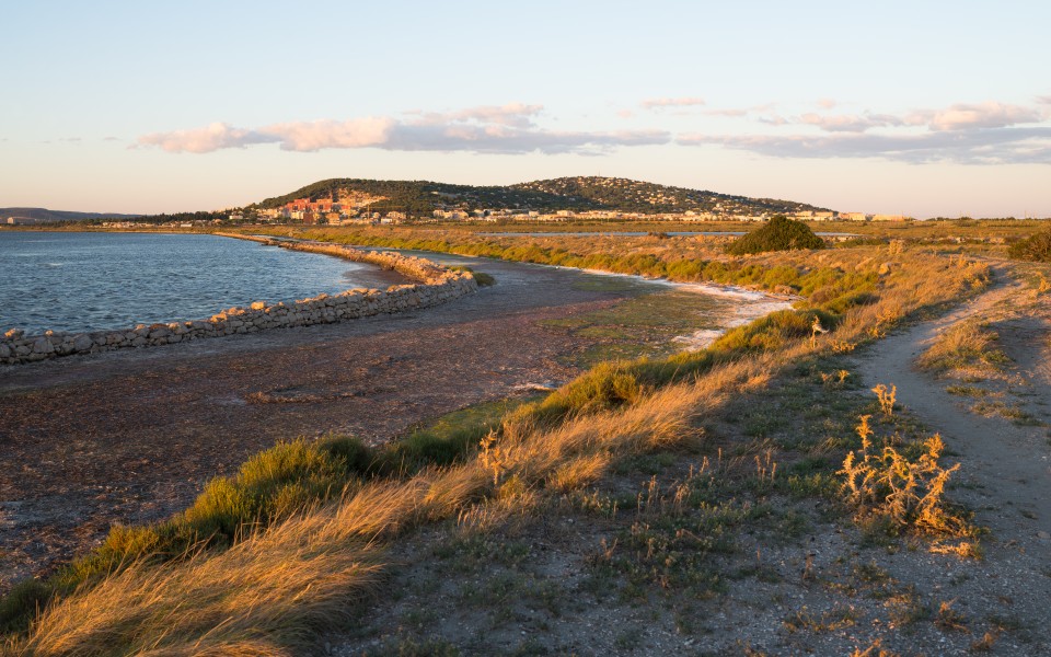 Sète from Lido de Thau, Hérault