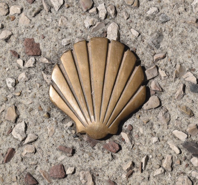 Sign of Way of Saint James in Cahors