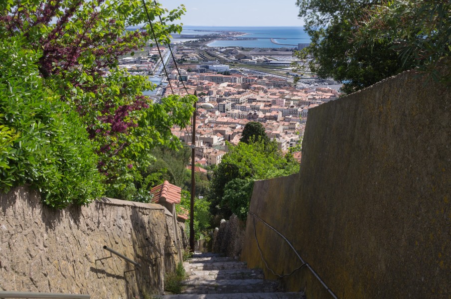 Stairs, Chemin du Mas Rousson, Sète, Hérault 01