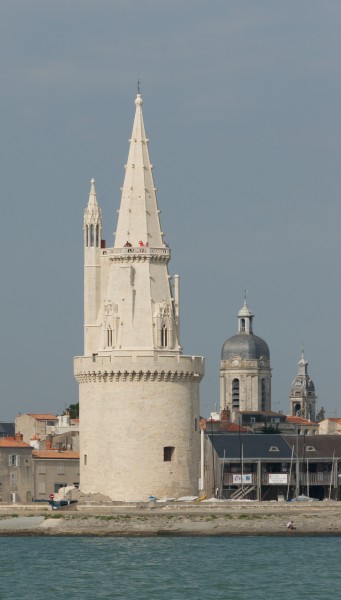 Tour Lanterne, clocher Saint-Jean, Grosse Horloge La Rochelle août 2015 Charente-Maritime