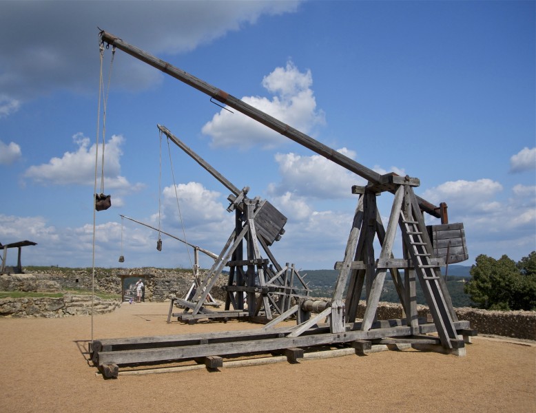 Trois trébuchets Castelnaud
