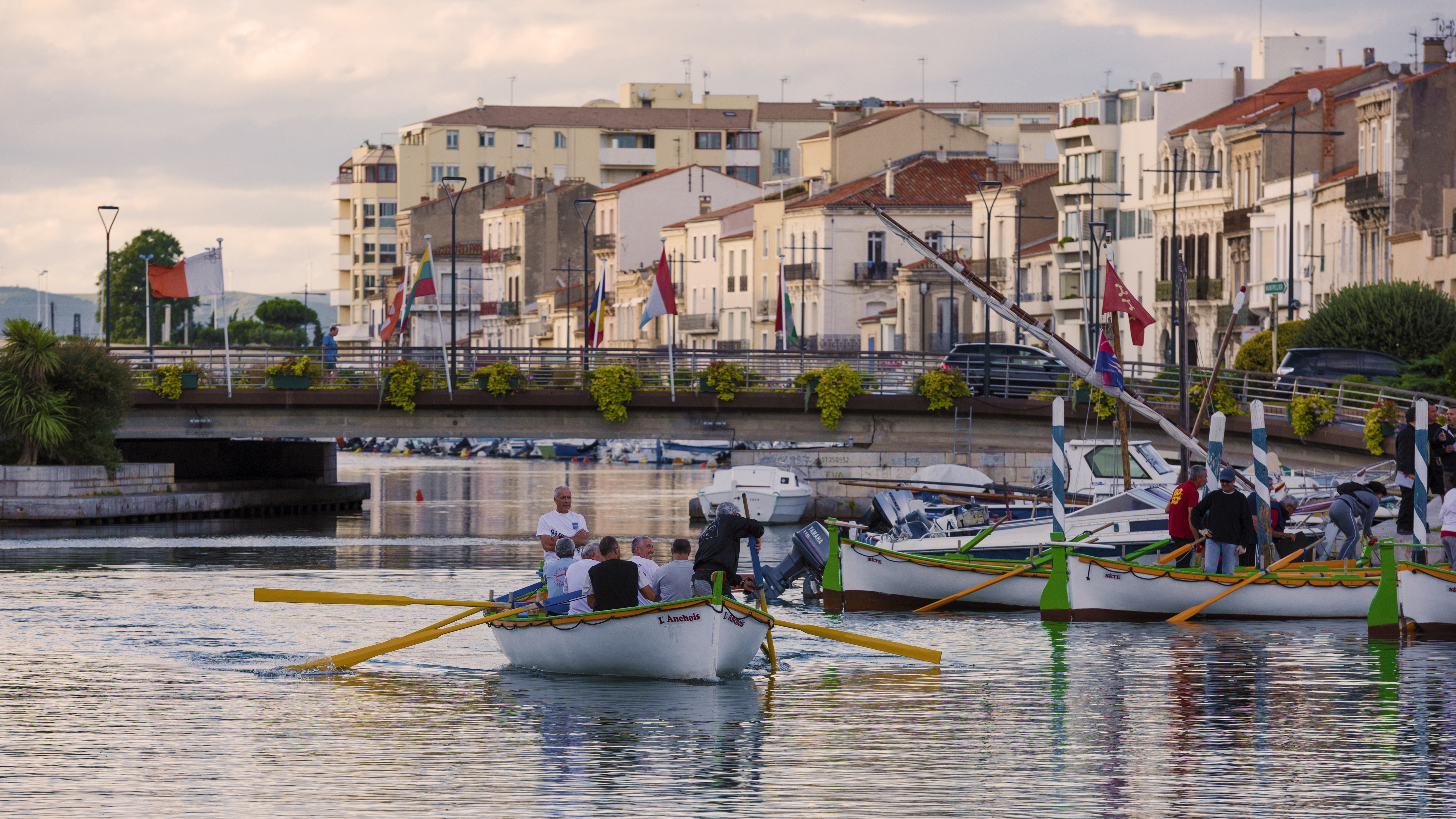 Rowing training, Sète 01