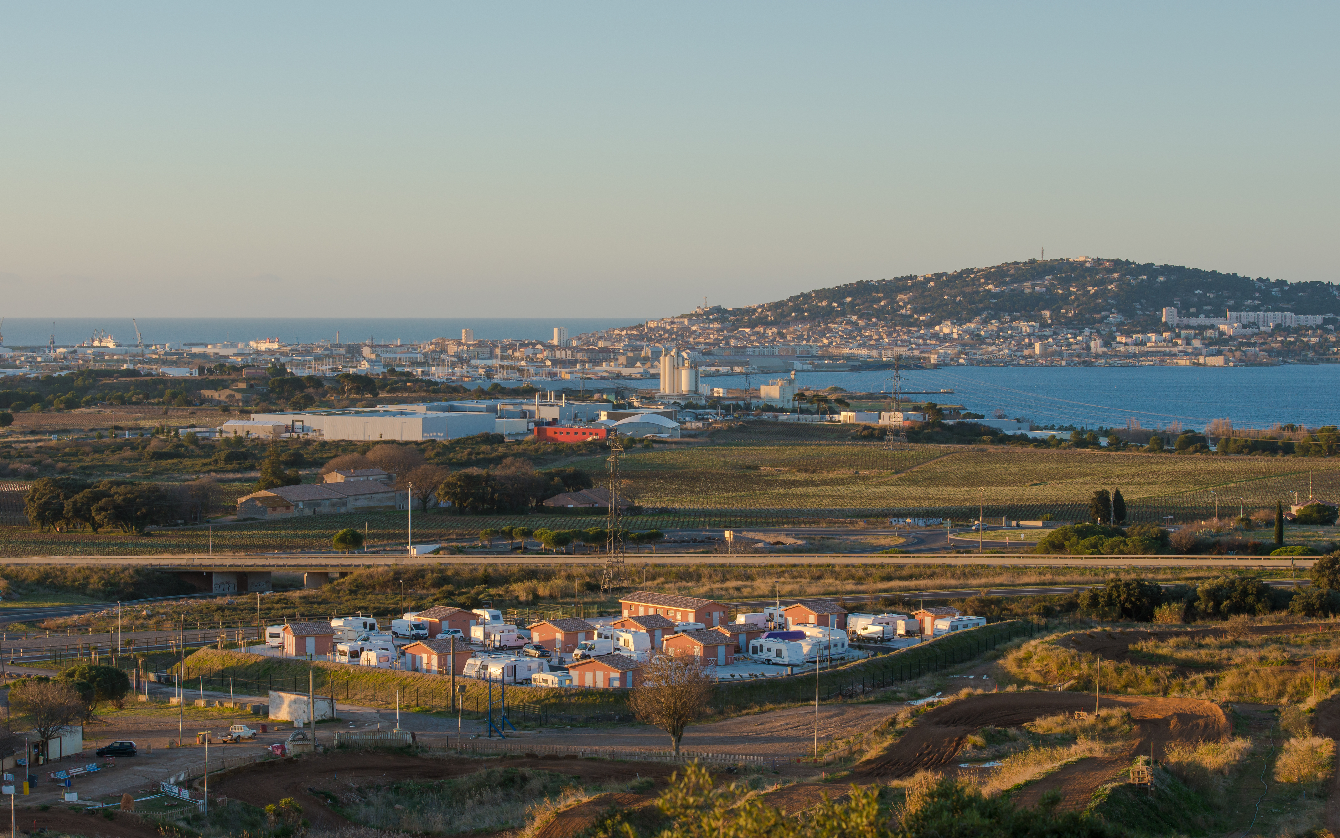 Sète from La Gardiole Mountain, Hérault 01