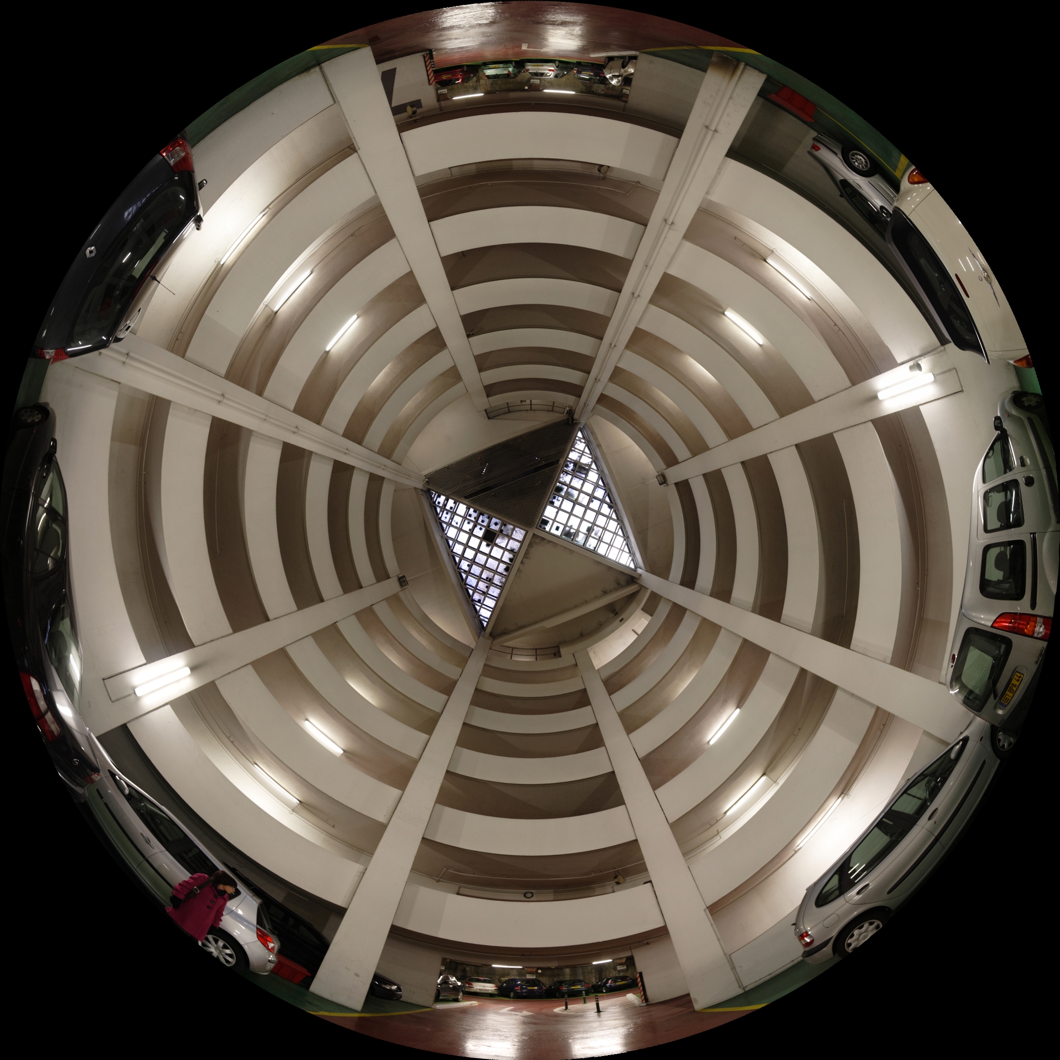 Underground Parking Nantes Fisheye