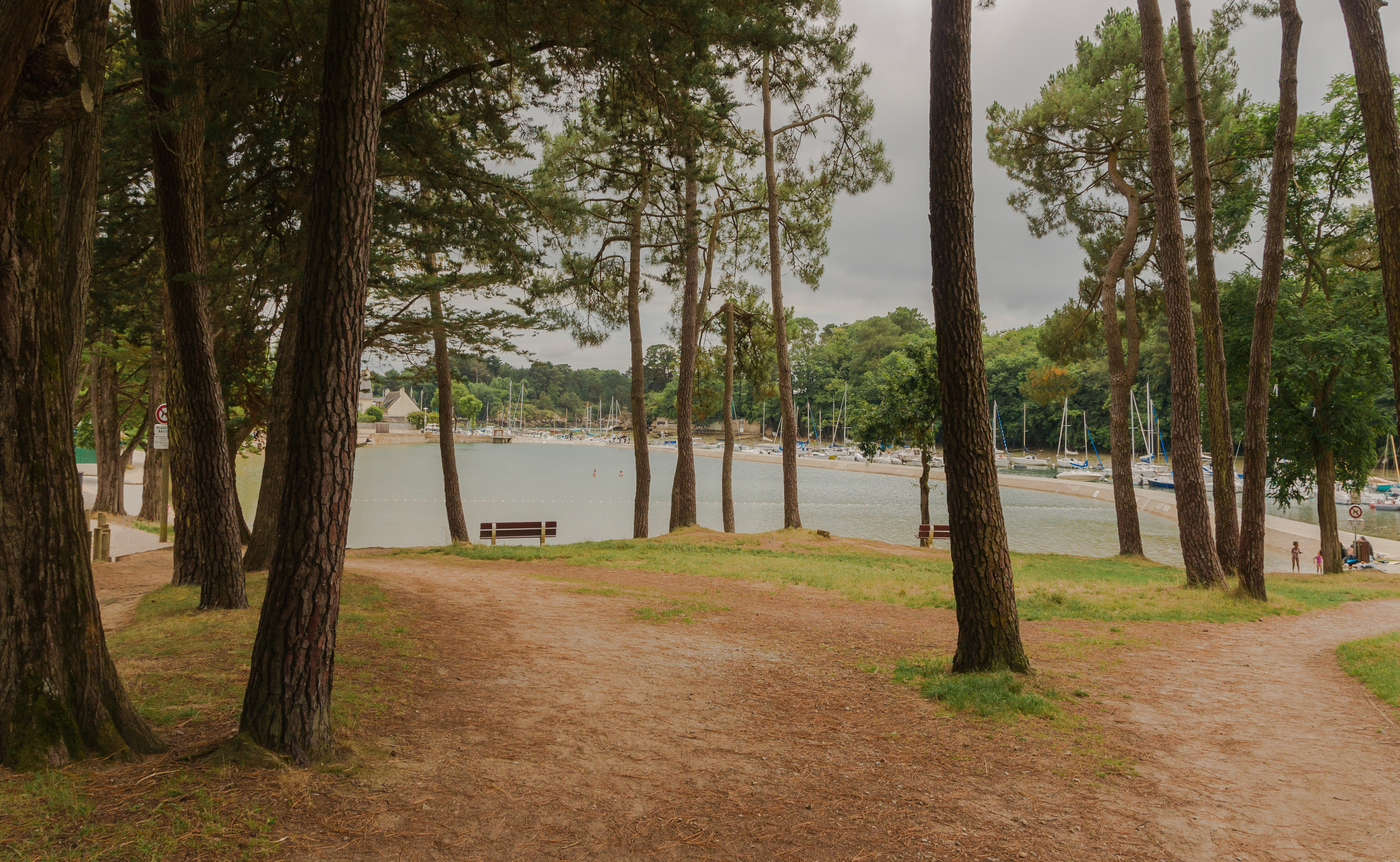 View to the Sea-pool, Conleau, gulf of Morbihan, France