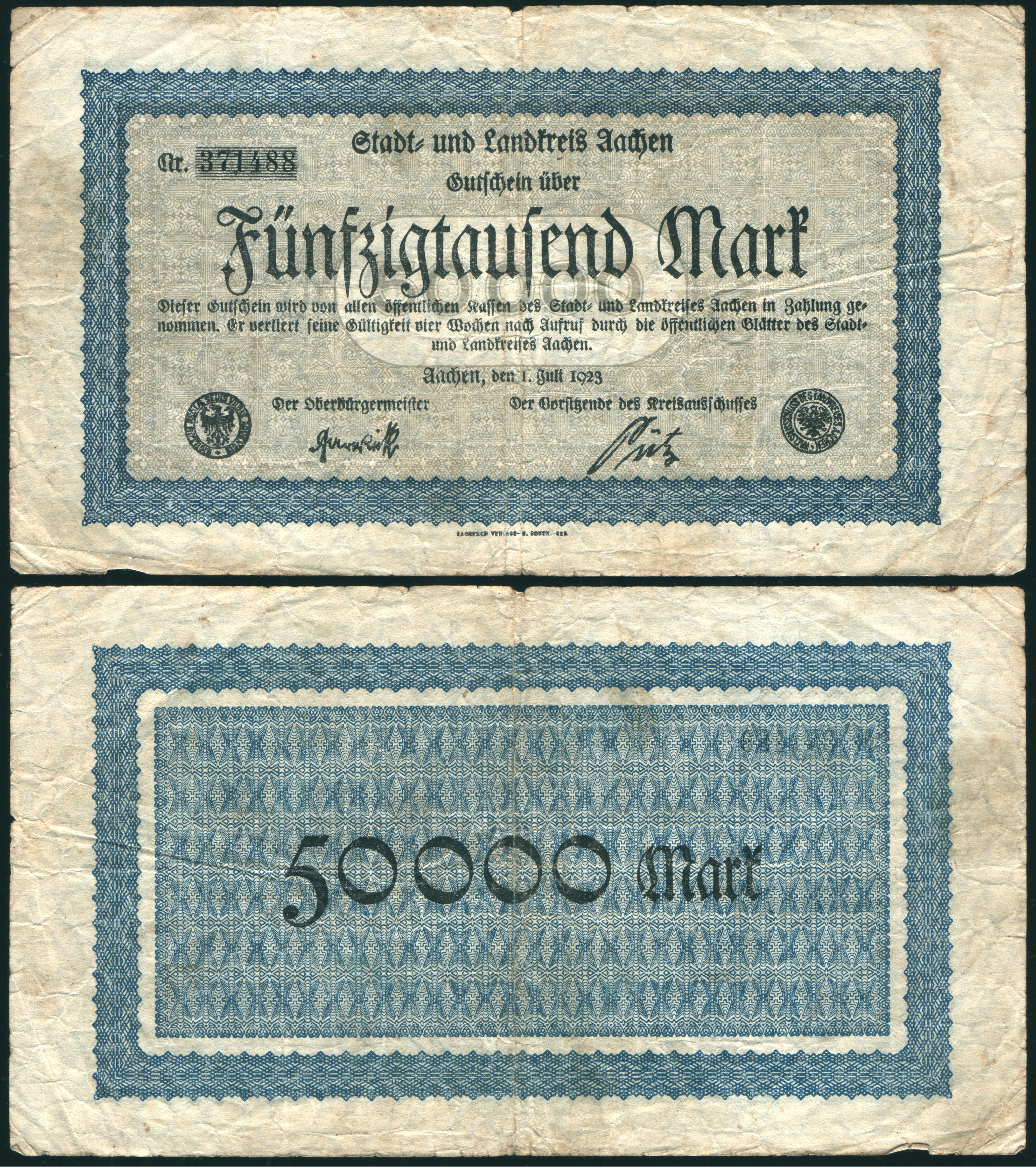 50000 mark aachen