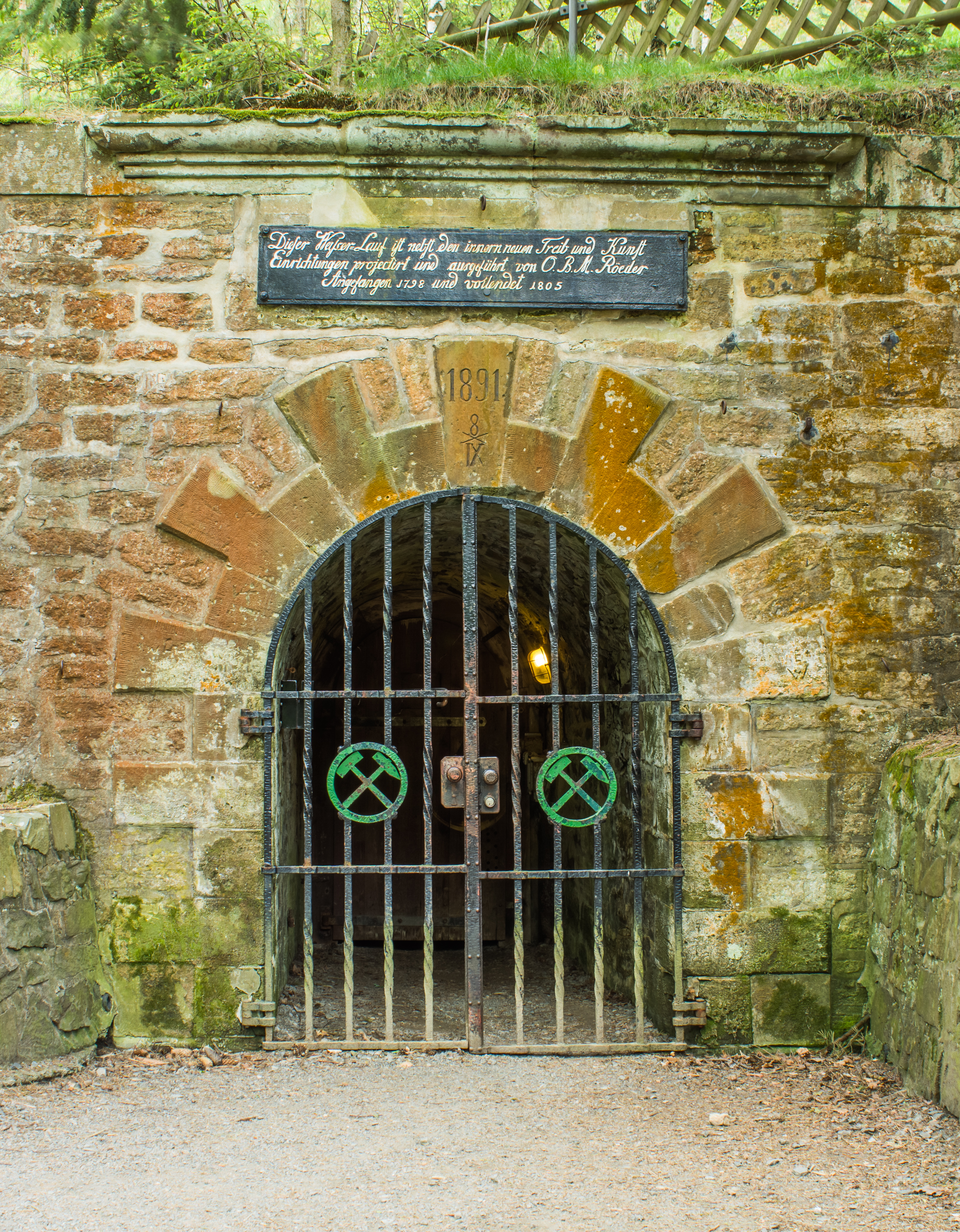 Entrance, Roeder Gallery, Rammelsberg, Lower Saxony, Germany, 2015-05-17