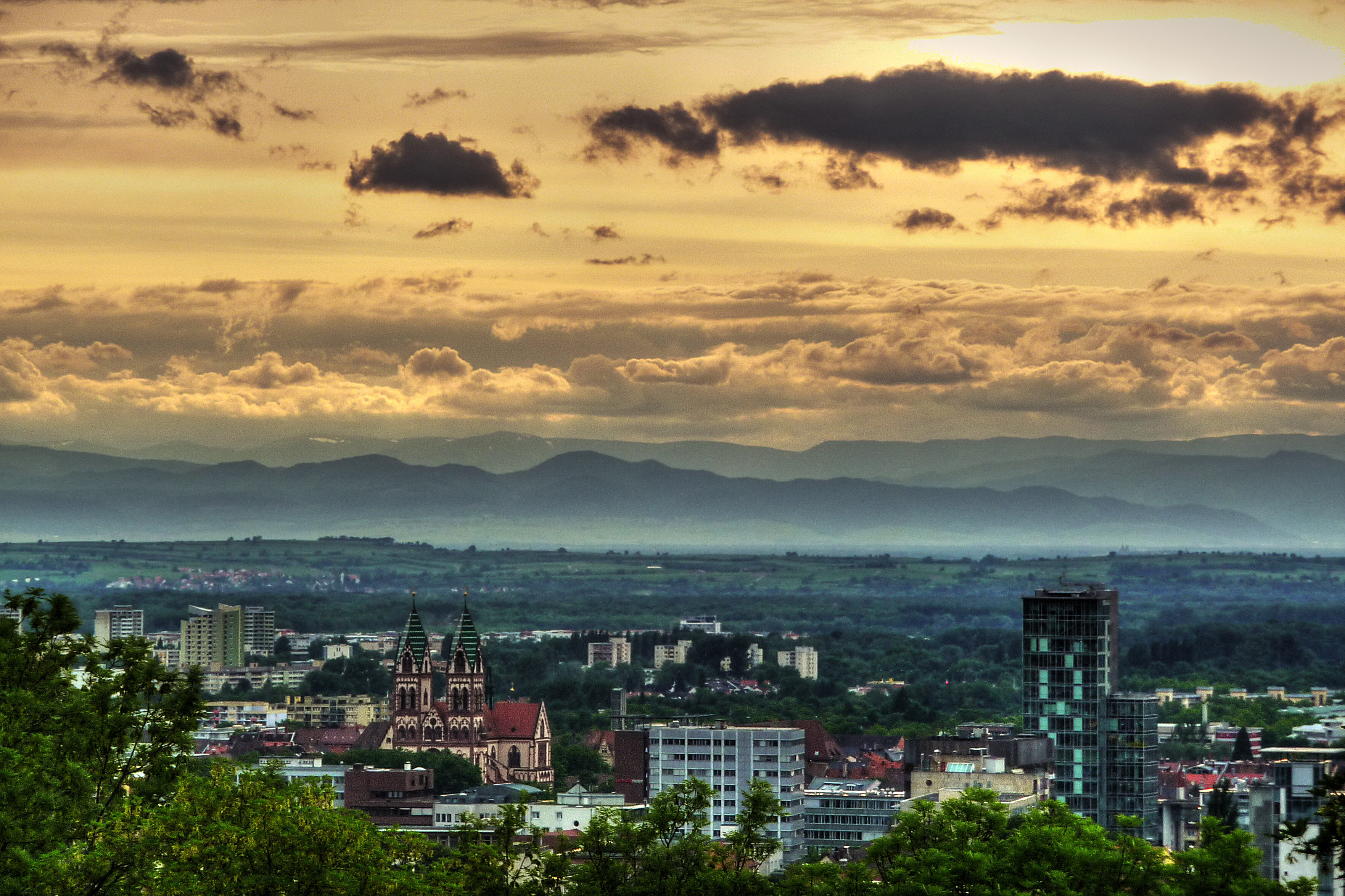 Freiburg Abendlicht