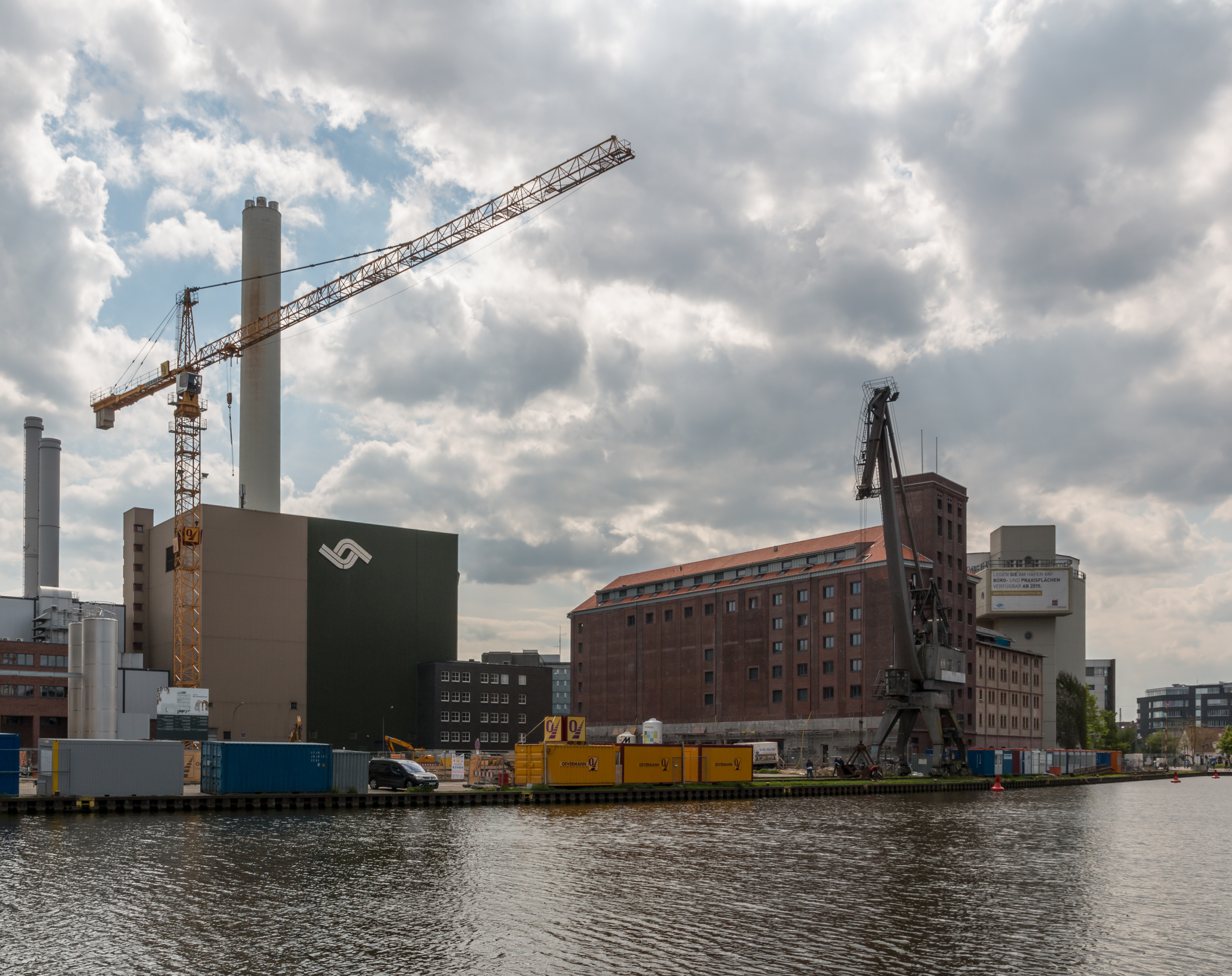 Münster, Kraftwerk, Kran und Flechtheimspeicher -- 2015 -- 5912