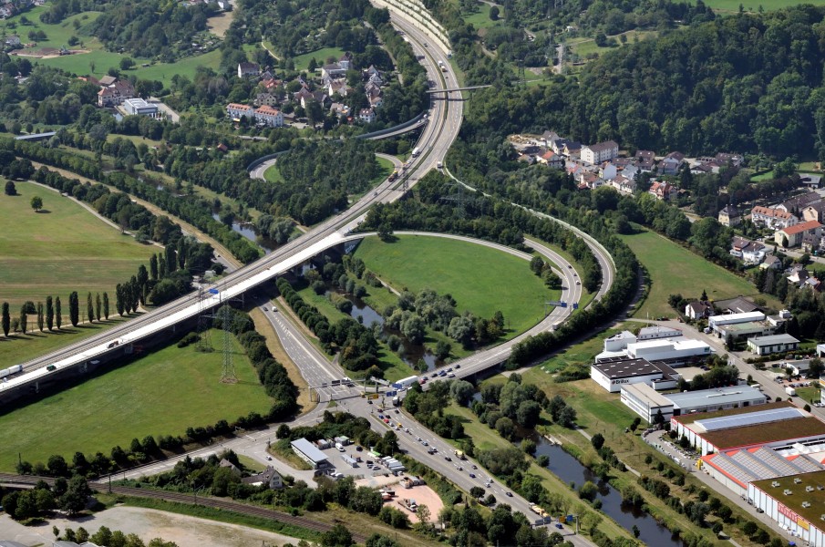 Aerial View - A98 Autobahnausfahrt Lörrach-Mitte