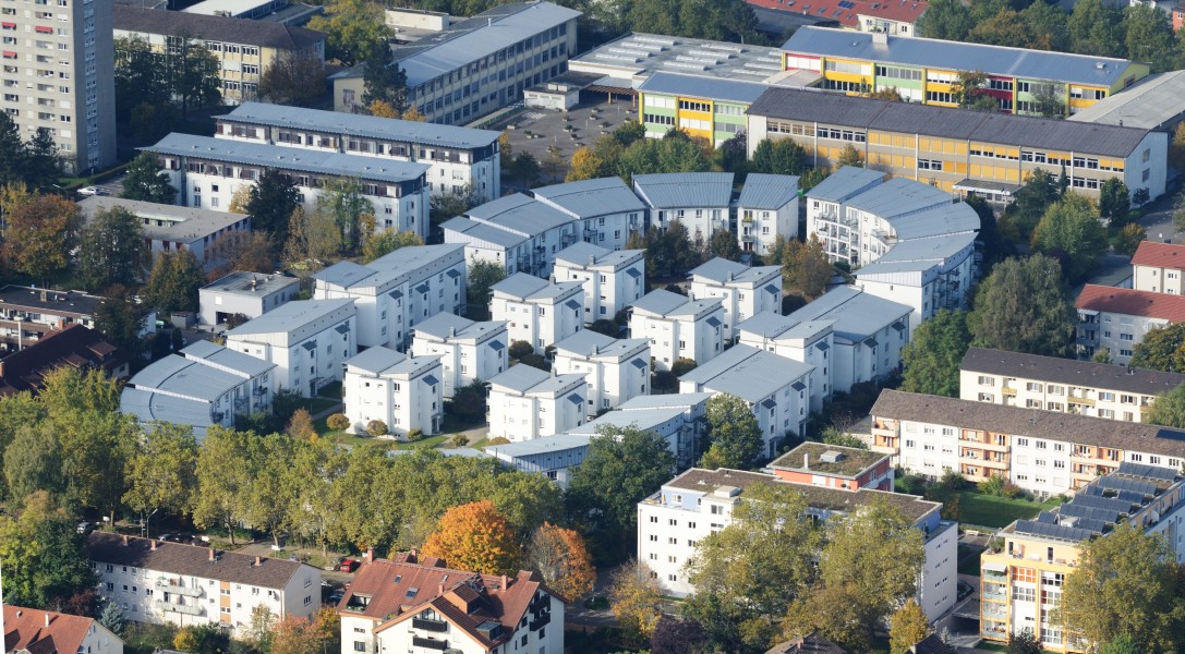 Aerial view - Lörrach - Wohnanlage Stadion1