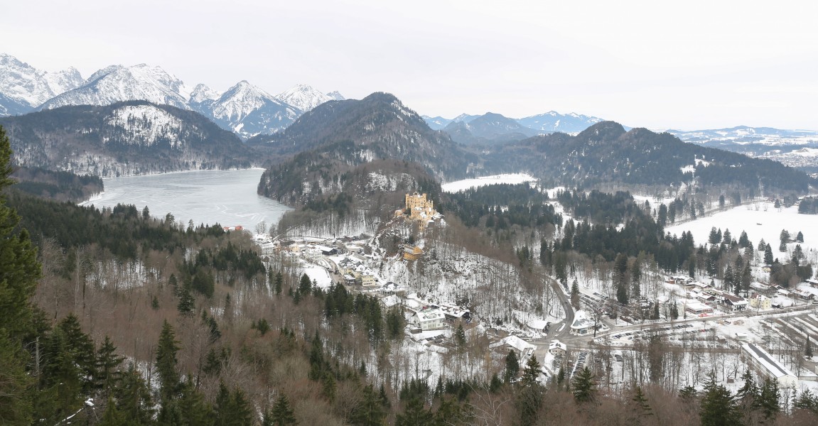 Alpsee y Hohenschwangau, Schwangau, Alemania, 2015-02-15, DD 18