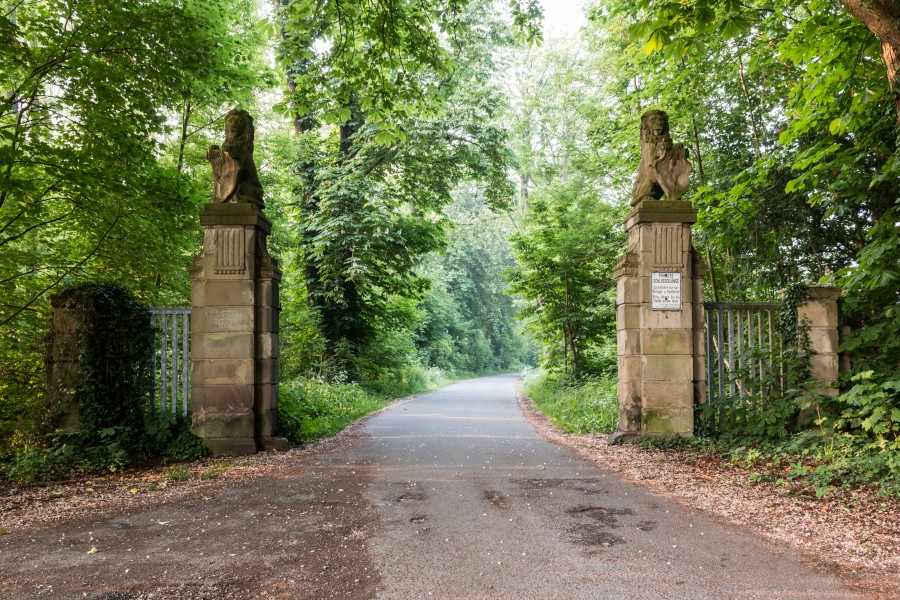 Dülmen, Buldern, Zufahrt zum Schloss Buldern -- 2016 -- 2676