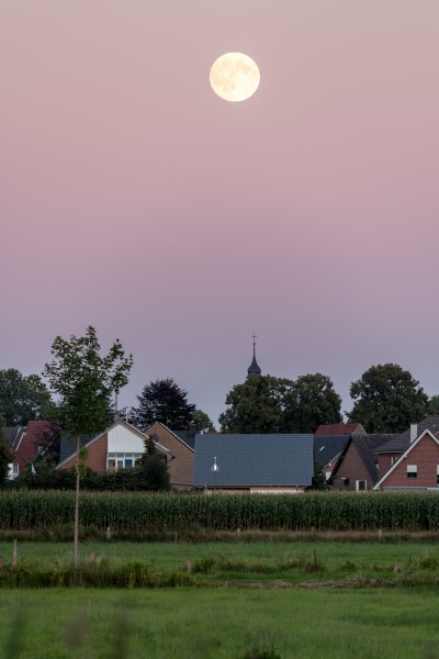 Dülmen, Hausdülmen, Mondaufgang -- 2016 -- 4090
