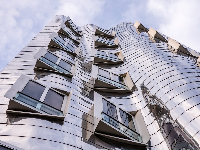 Düsseldorf - Zollhof - Gehry - Fassade BT 01