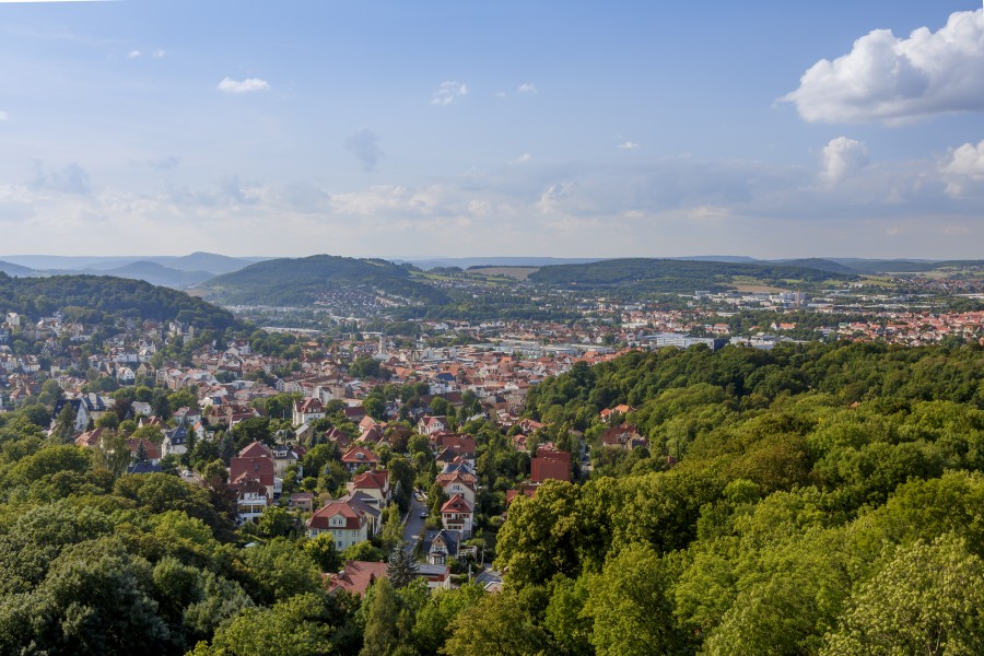 Eisenach Germany View-from-Burschenschaftsdenkmal-02