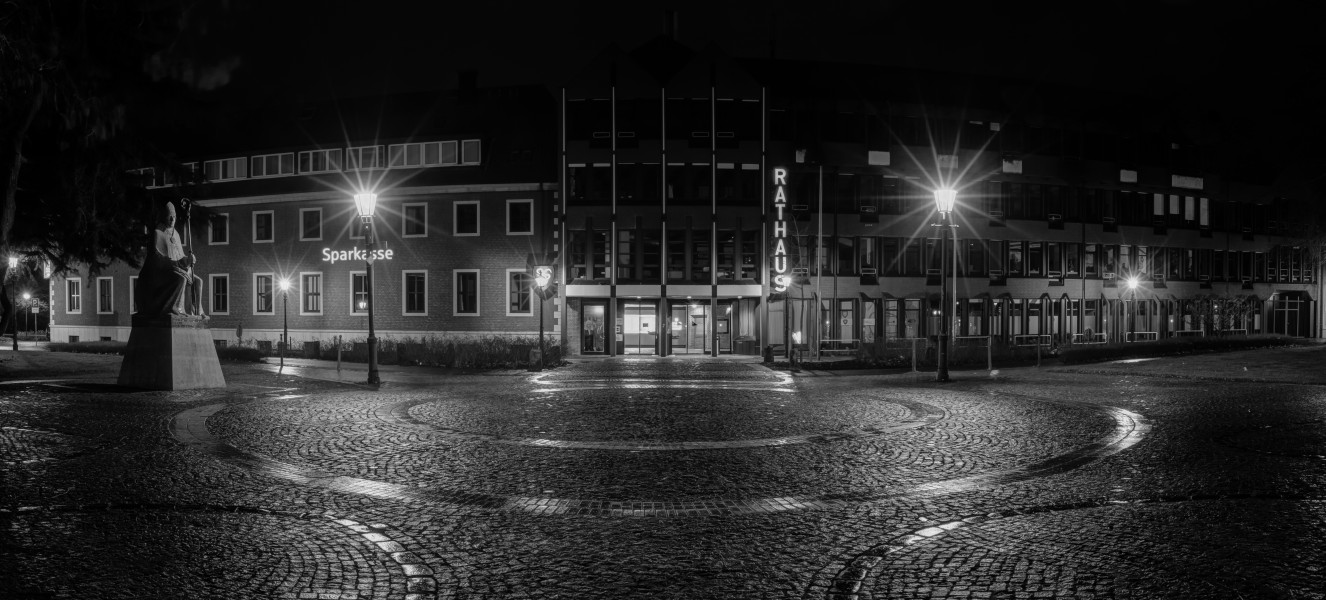 Haltern am See, Rathaus -- 2016 -- 0600-6, 0614-20, 0621-7 - bw