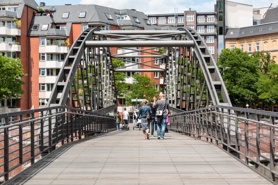 Hamburg, Speicherstadt, Kibbelstegbrücke -- 2016 -- 3007