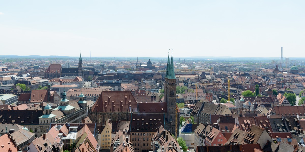 Nürnberg Sinwellturm Aussicht Süd 01