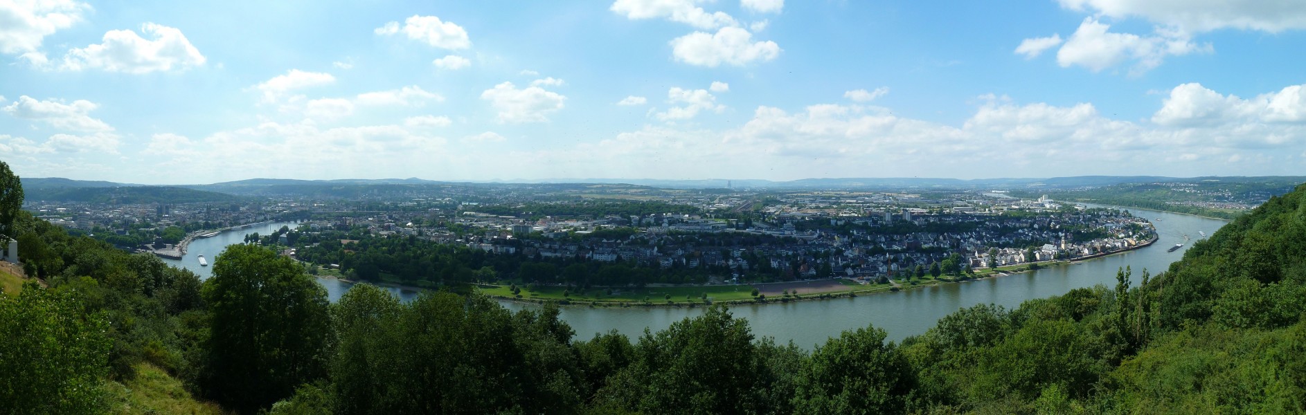 Panoramablick auf Koblenz - panoramio