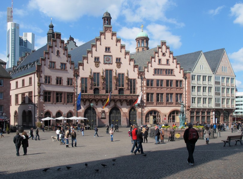 Römerberg houses on the west side