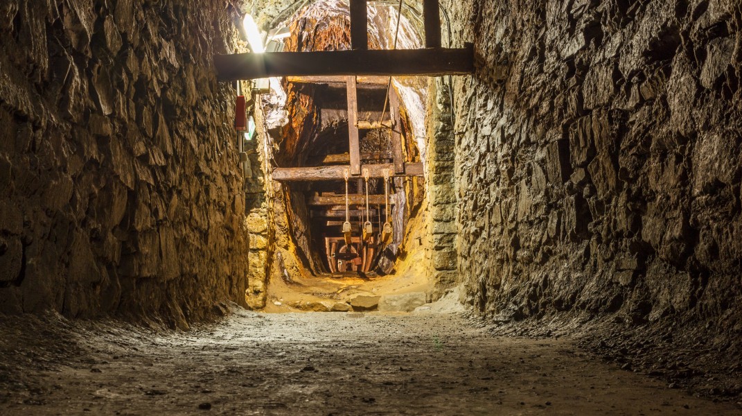 Underground Flatrod system 2, Rammelsberg, Lower Saxony, Germany, 2015-05-17