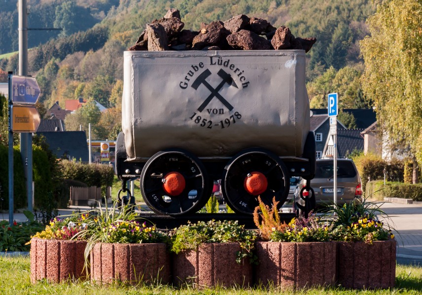 Untereschbach Germany The-last-trolley-of-ore-from-Lüderich-mine-01
