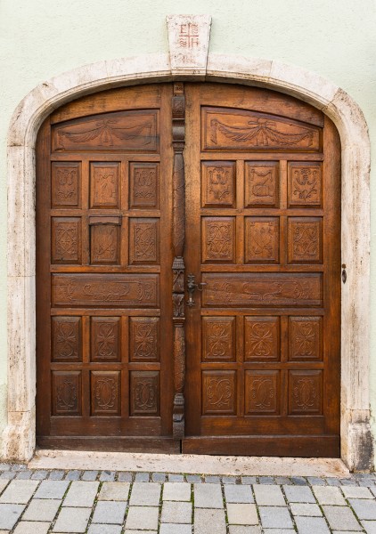 Wooden door, Murnau, Bavaria, Germany