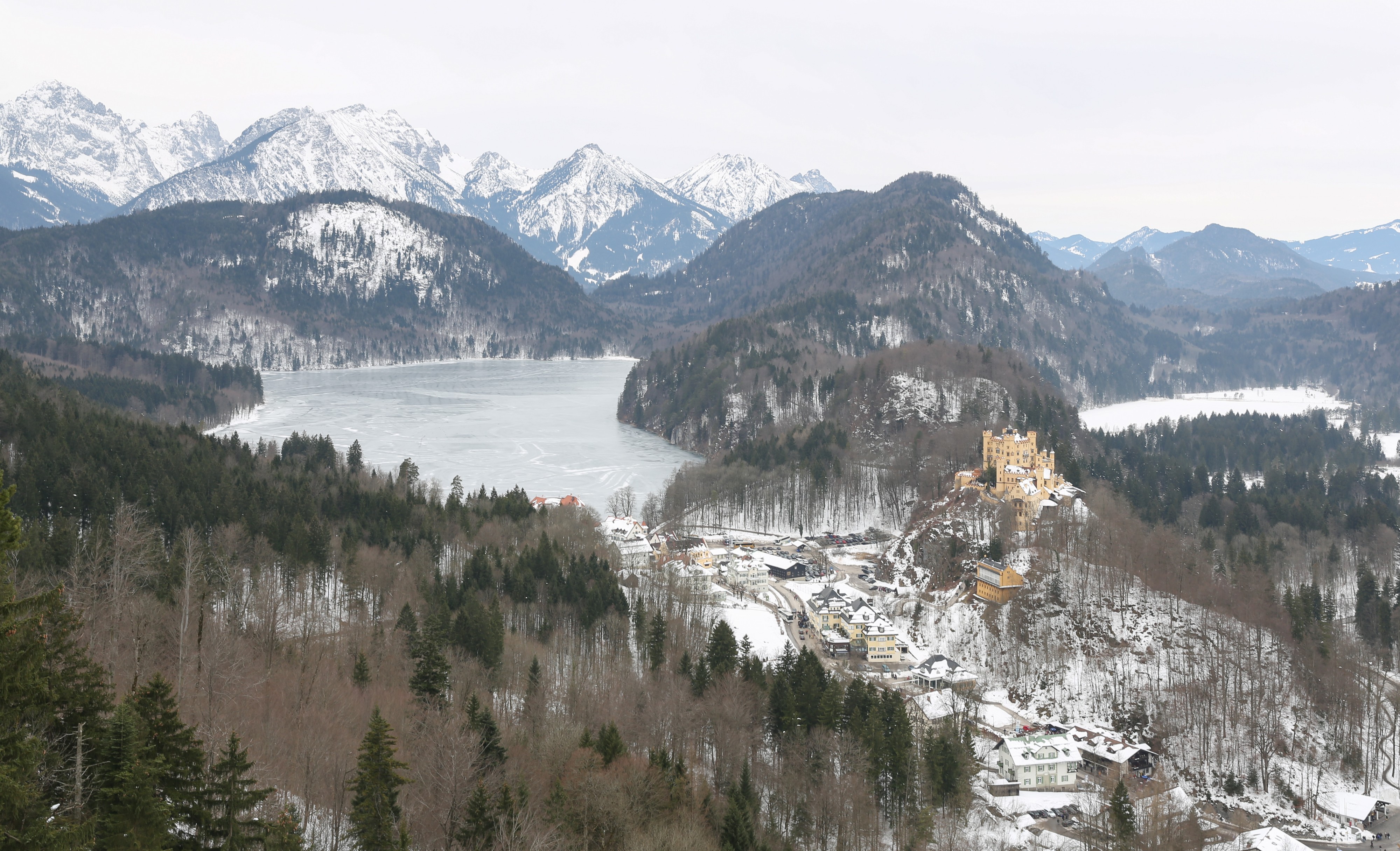 Alpsee y Hohenschwangau, Schwangau, Alemania, 2015-02-15, DD 19