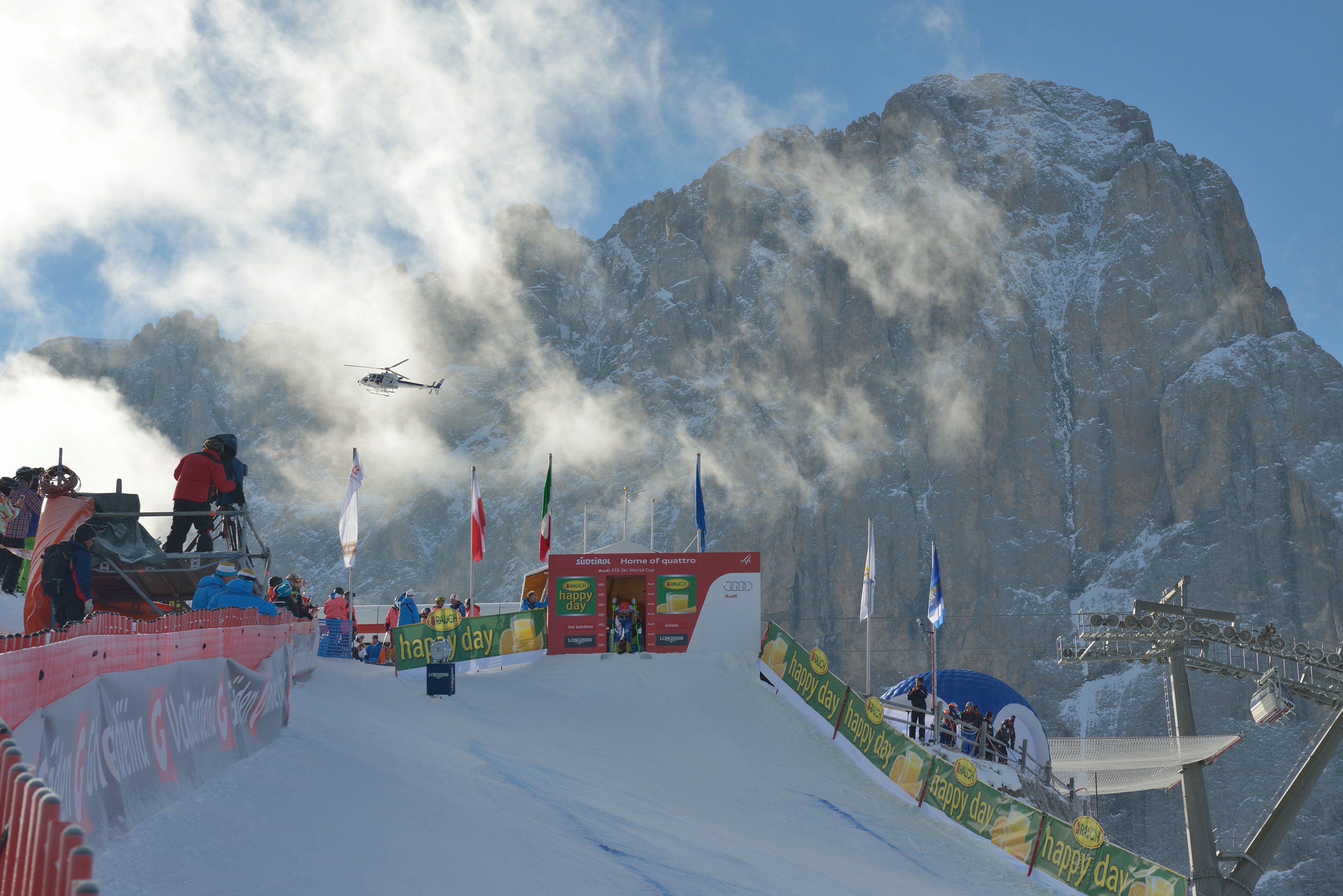 Fis Ski World Cup Val Gardena Ciampinoi start hut