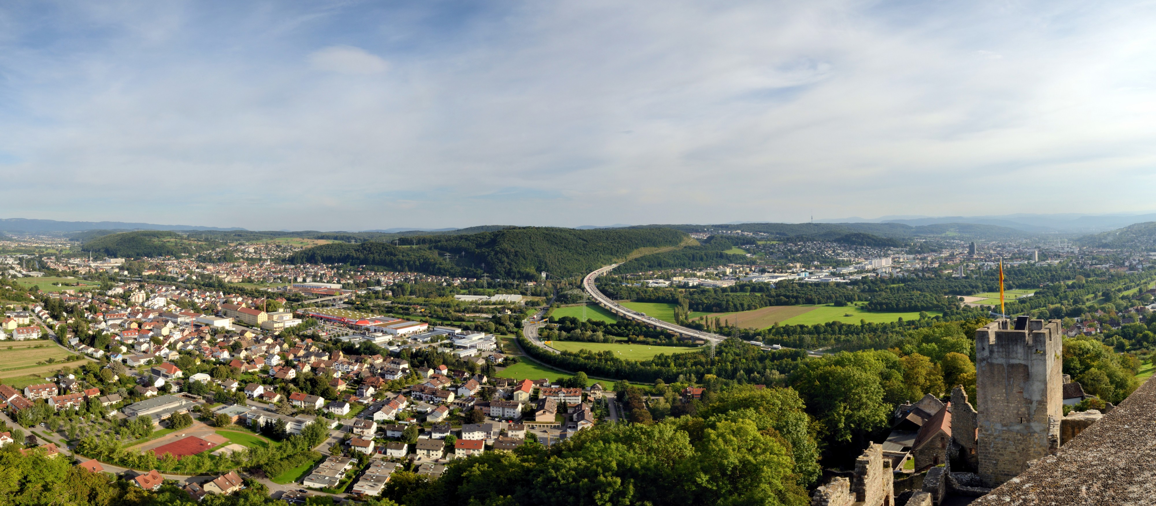 Lörrach - Burg Rötteln - Panorama2