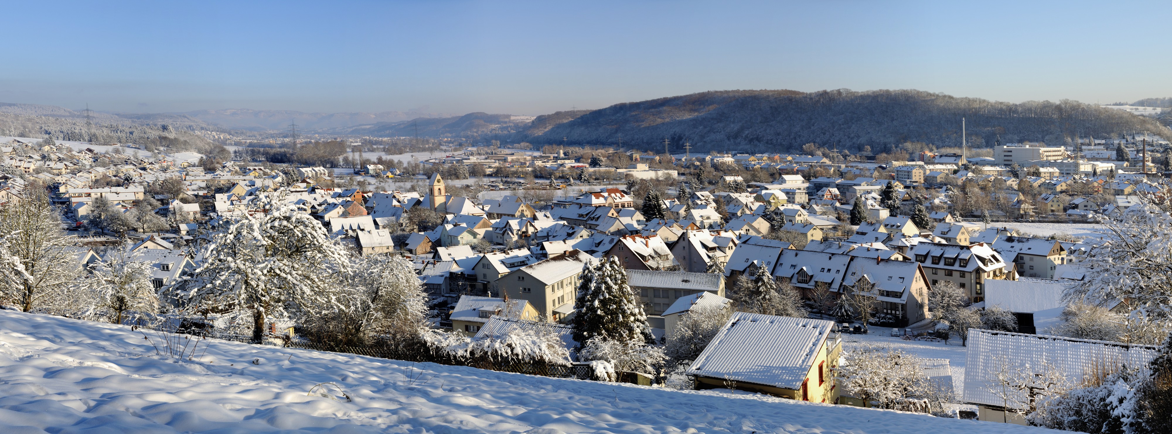 Lörrach - Hauingen - Winterpanorama