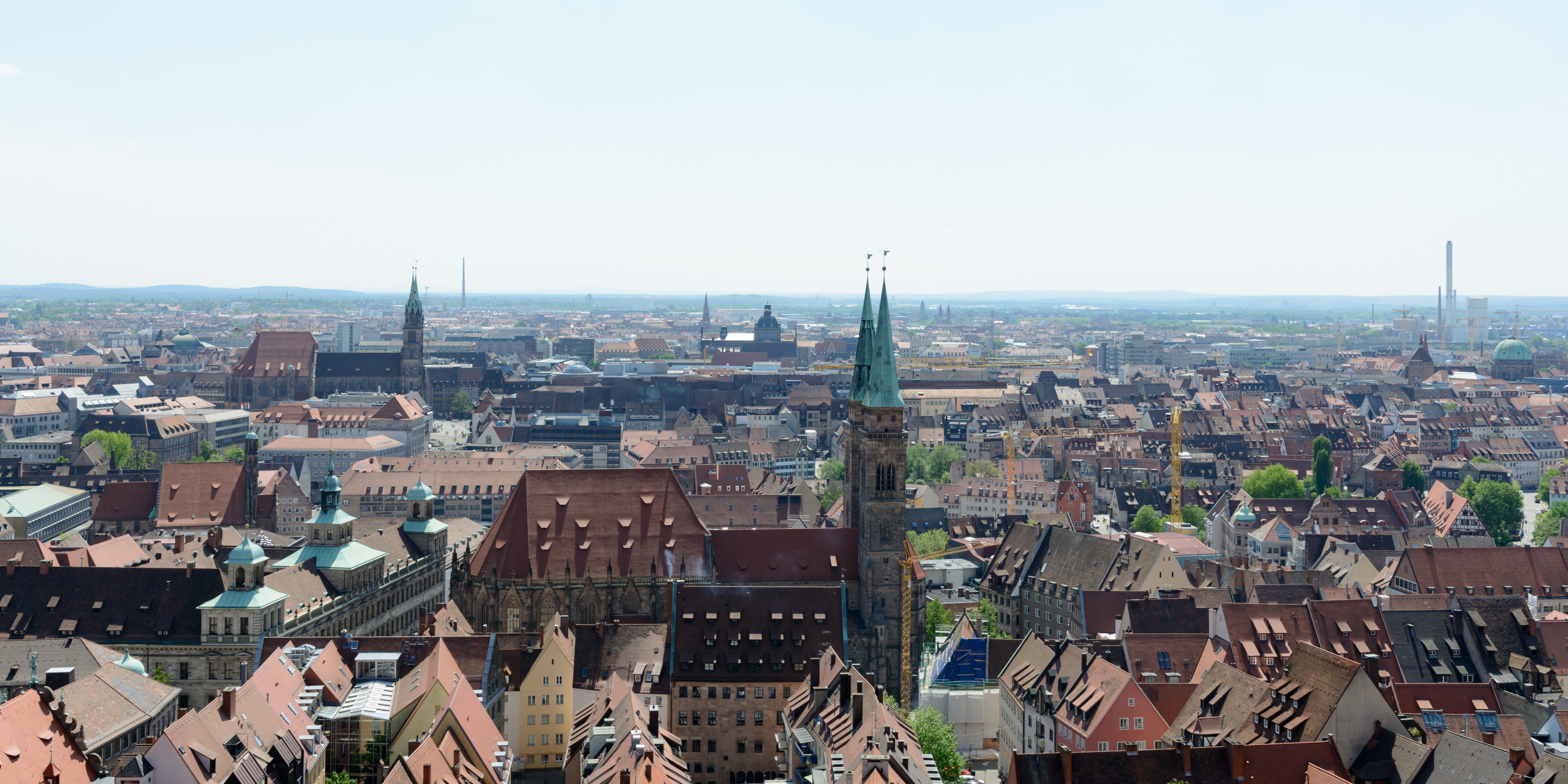 Nürnberg Sinwellturm Aussicht Süd 01