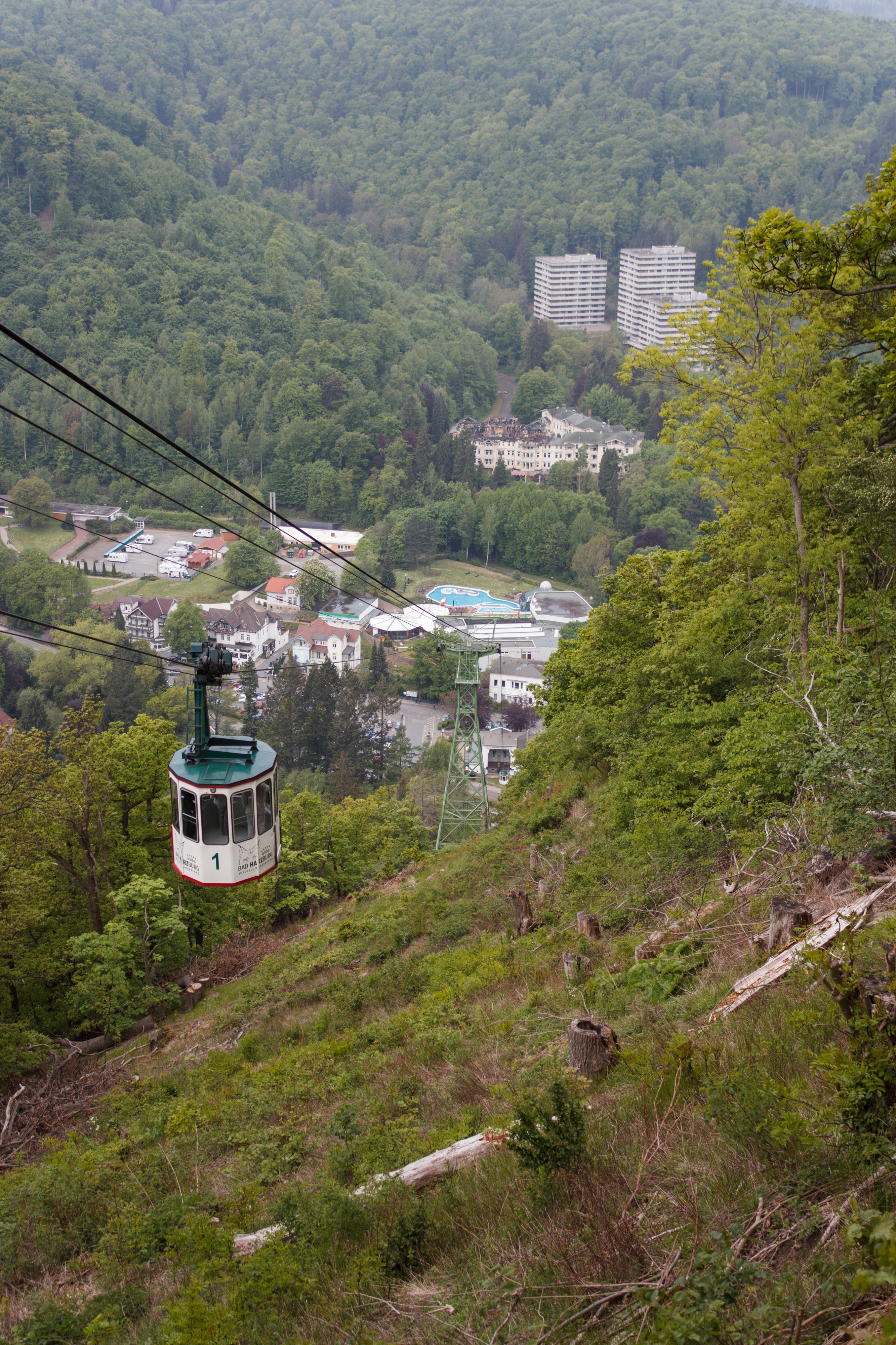 View from Grosser Burgberg, Bad Harzburg, Lower Saxony, Germany, 2015-05-16-5166