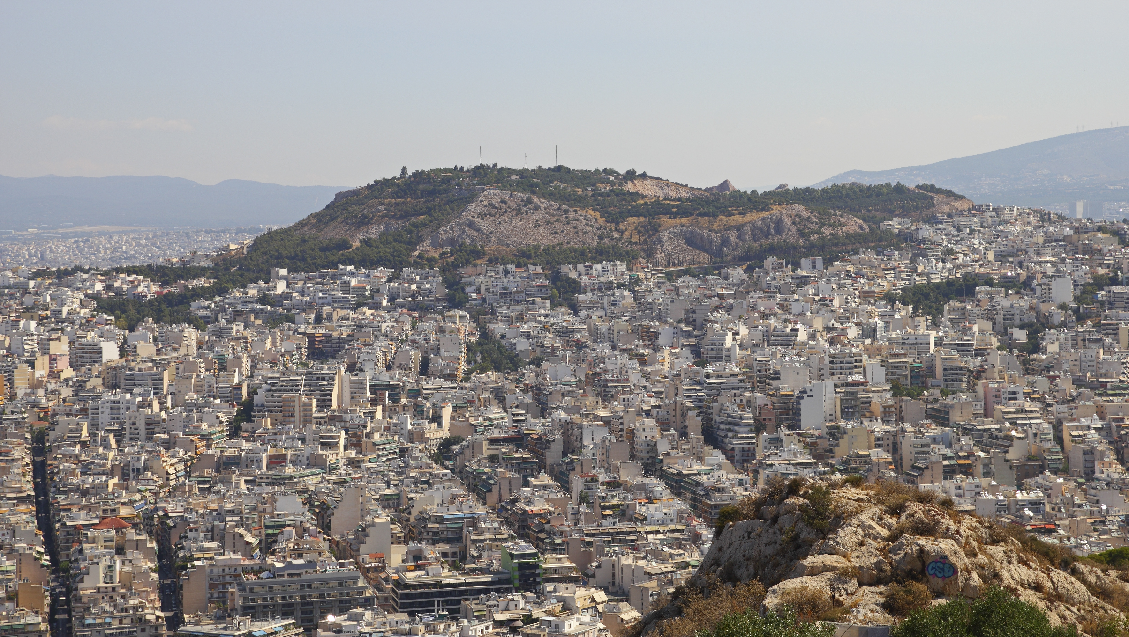 Attica 06-13 Athens 44 View from Lycabettus - Tourkovounia