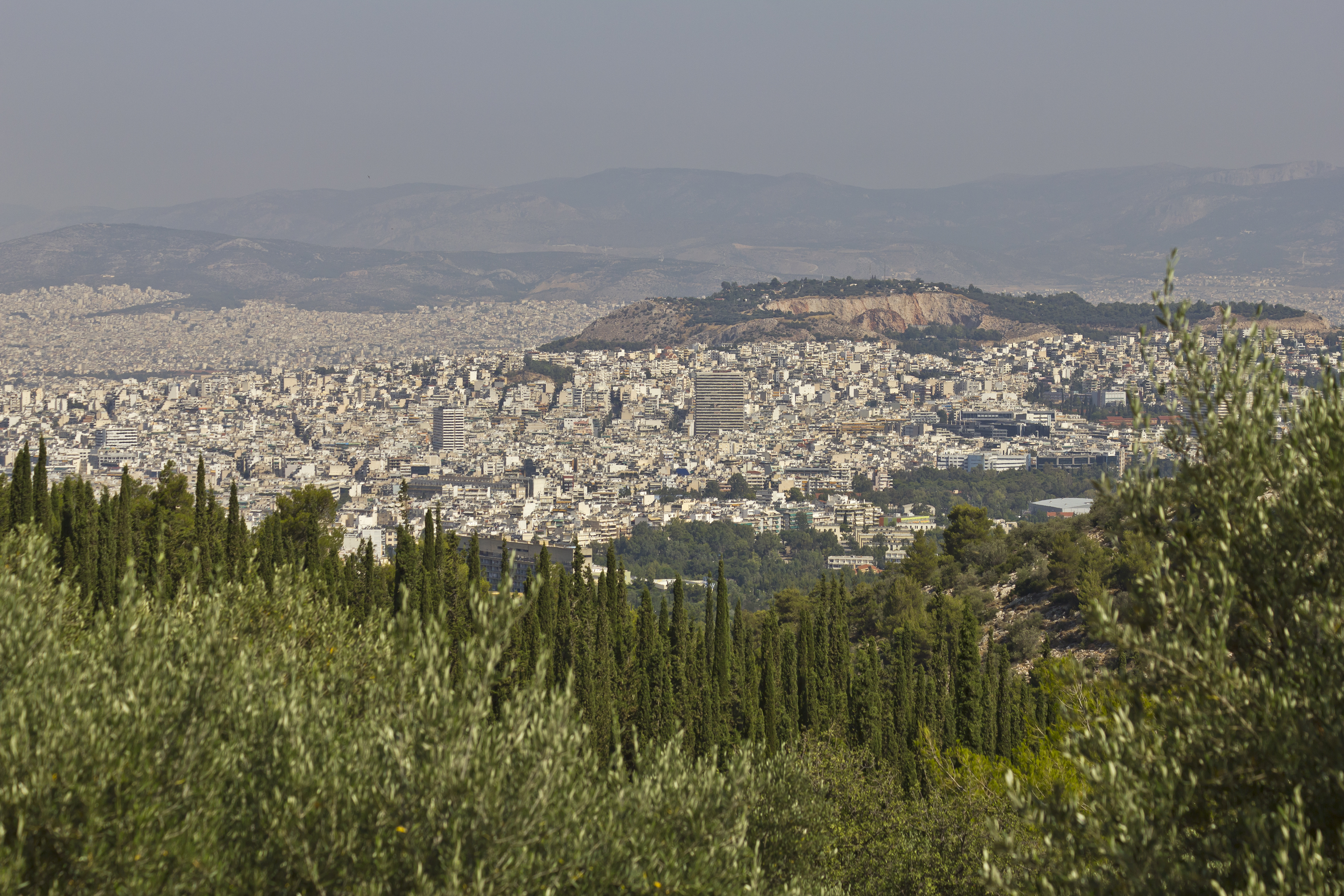 Attica 06-13 Hills of Hymettus 01 view