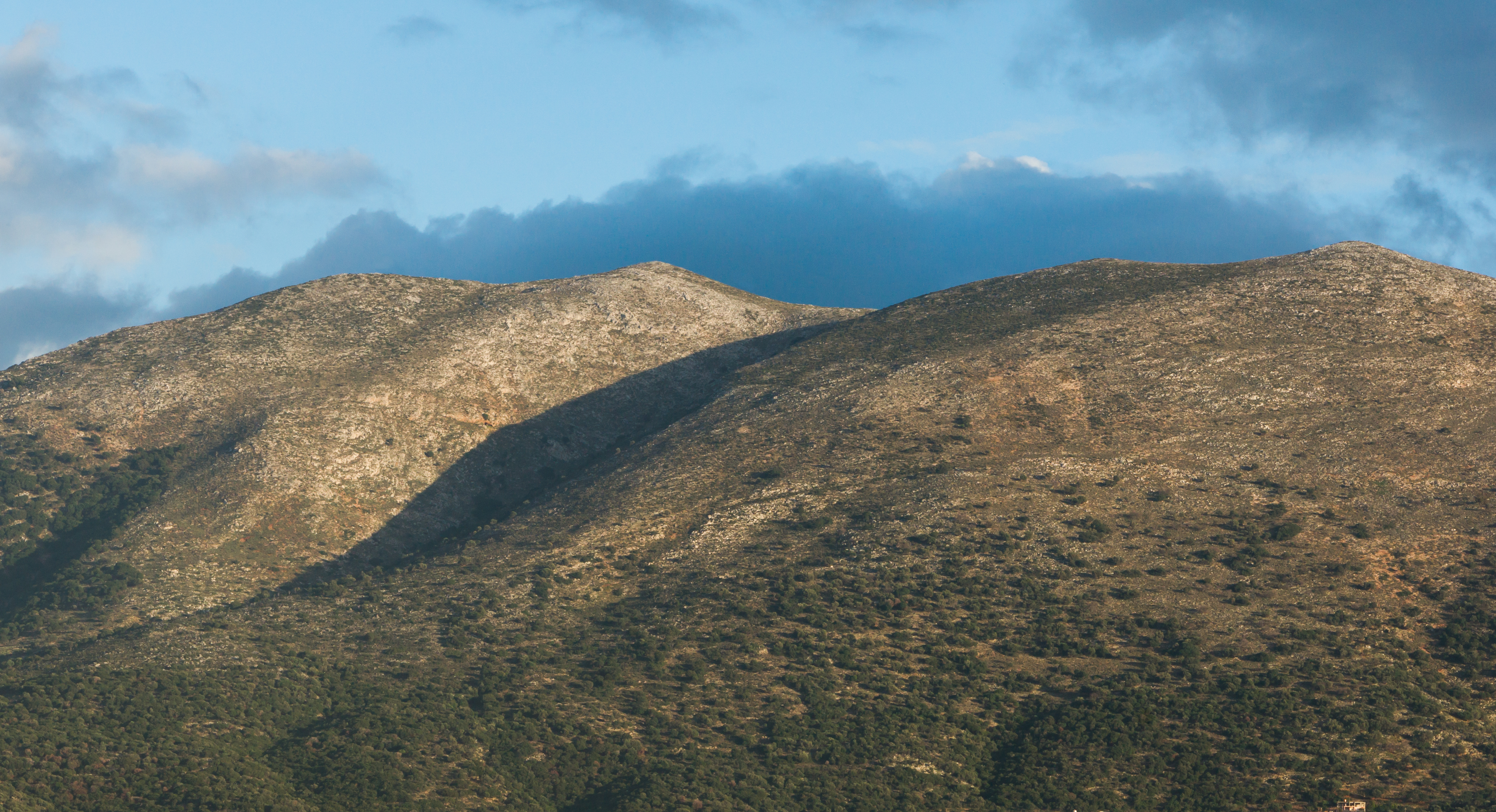 Hills over Heraklion evening