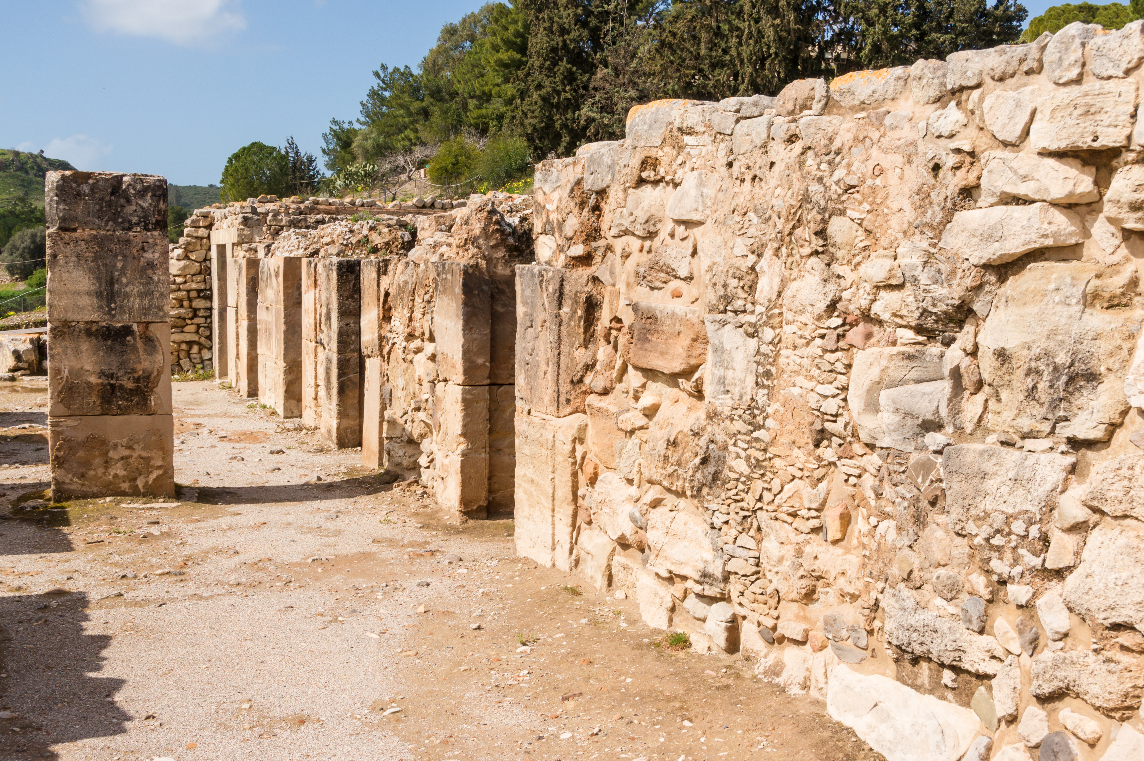 Phaistos houses street