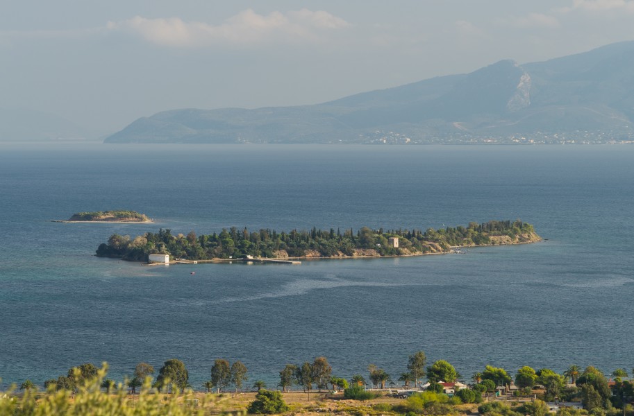 Agia Triada and Aspronisos islands Eretria Euboea Greece