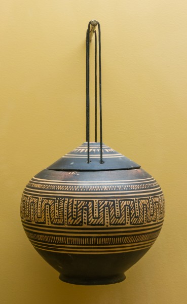 Pyxis with lid Agora Museum Athens