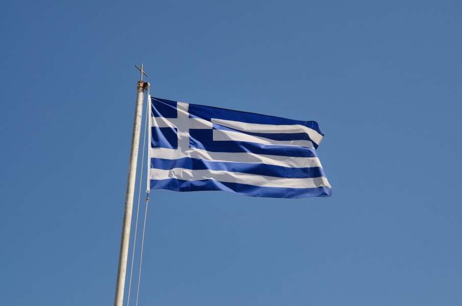 Rethymno - Griechische Flagge