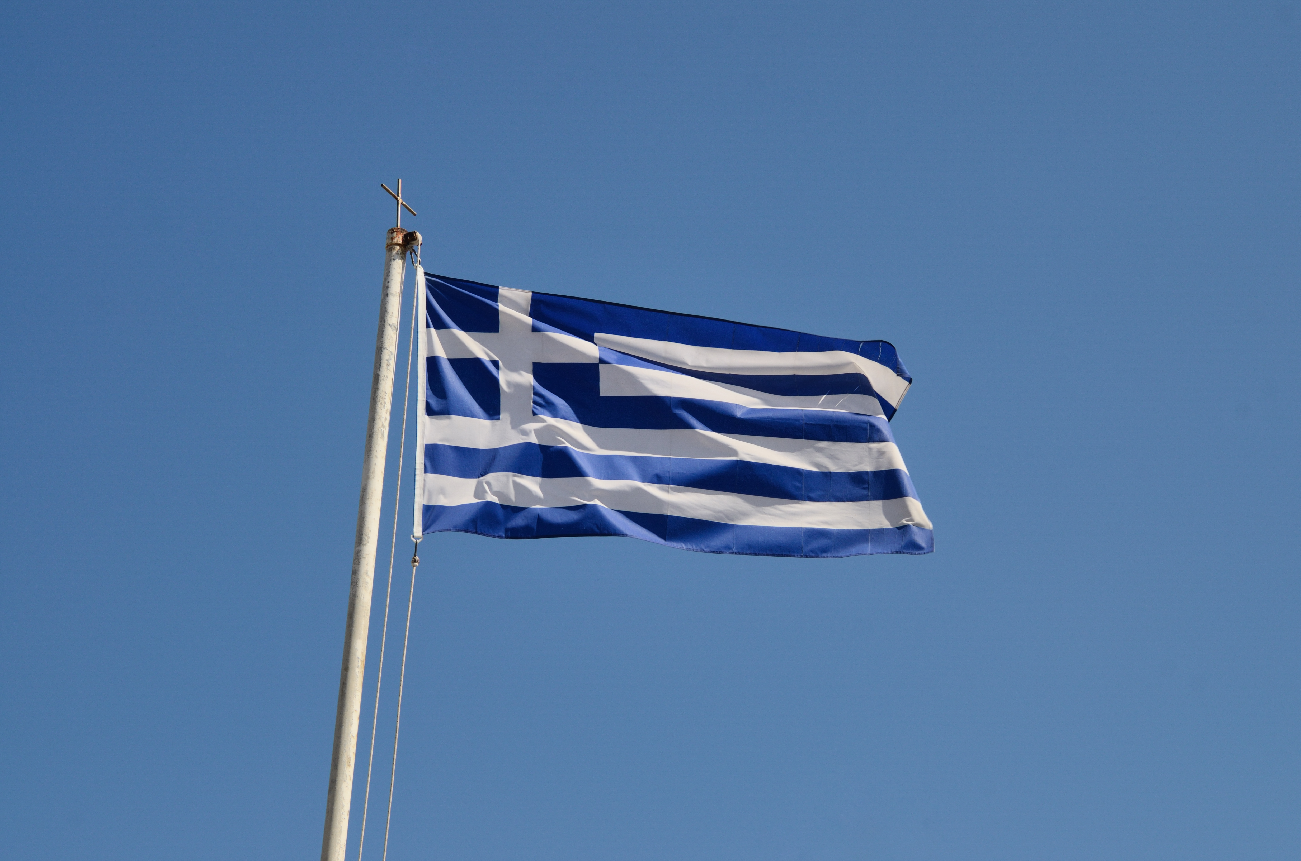 Rethymno - Griechische Flagge