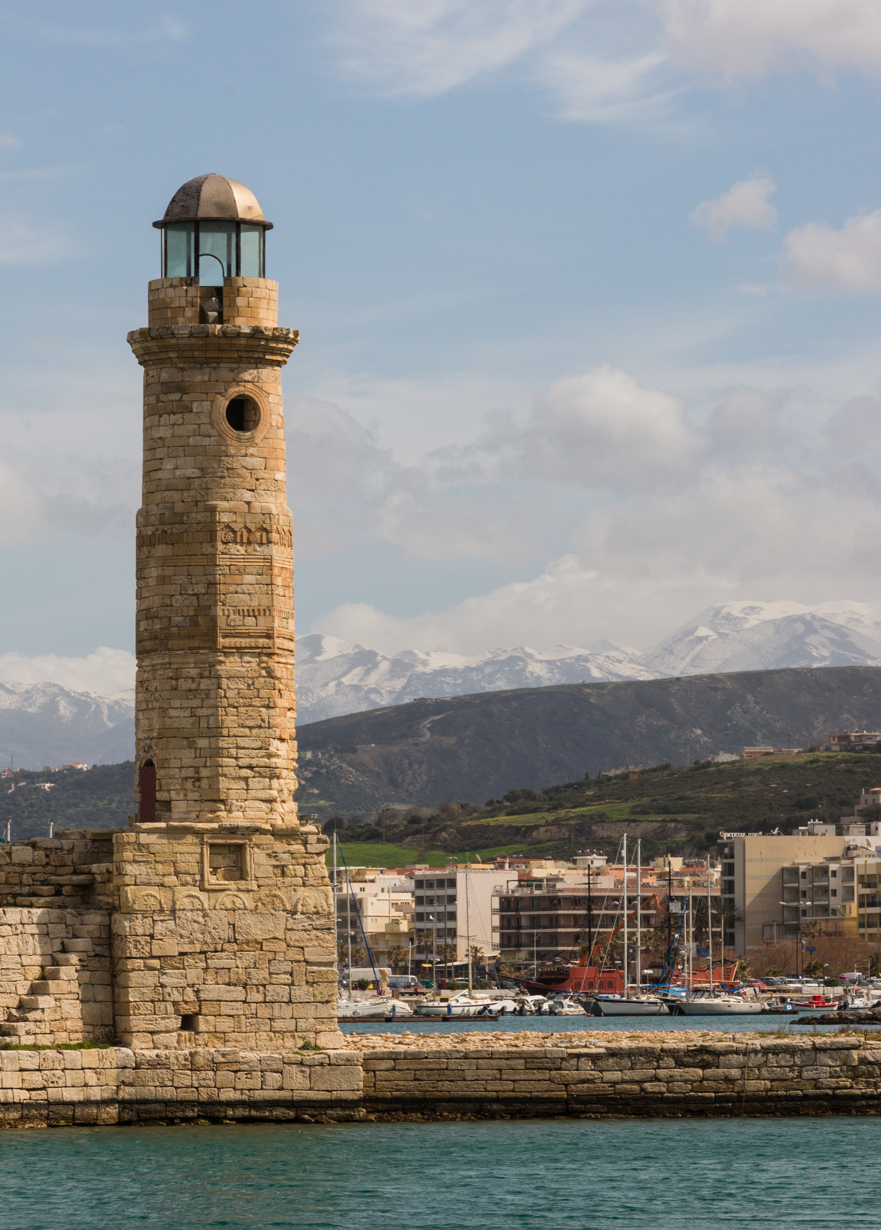 Rethymno lighthouse Crete Greece