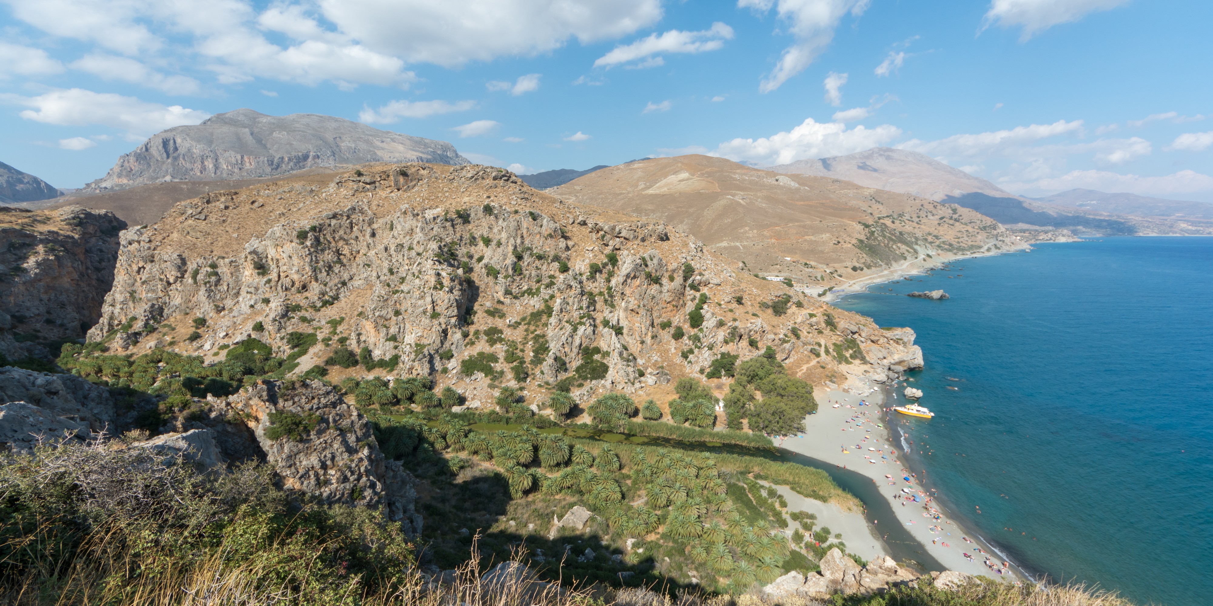 Preveli Palm Beach Panorama 01