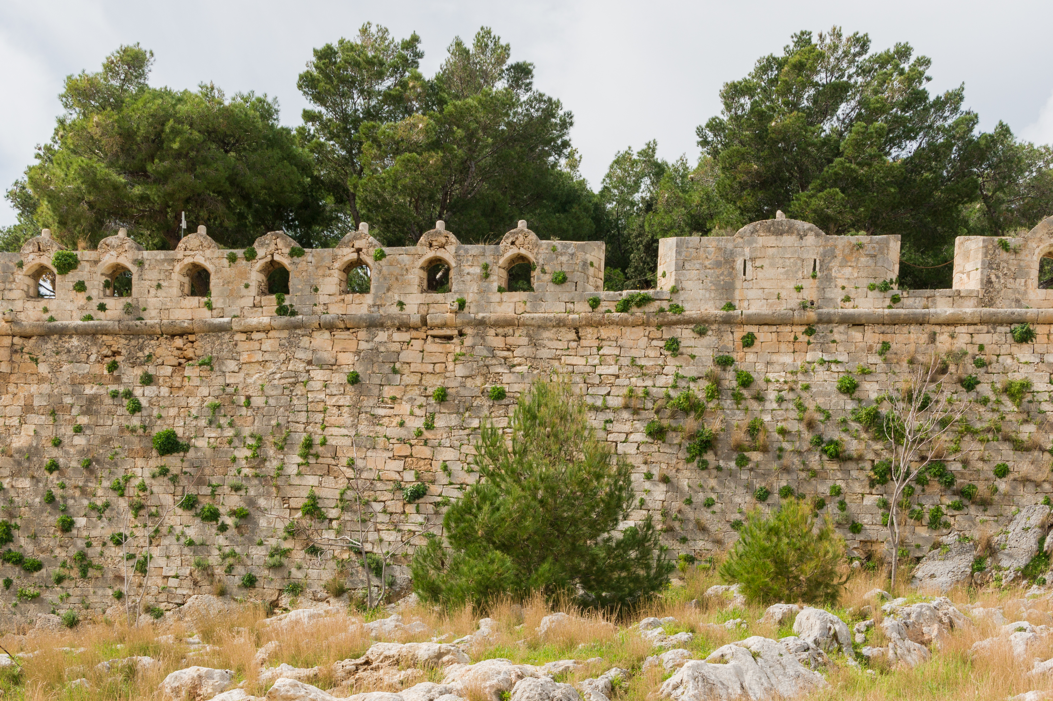 Wall fortezza Rethymno detail